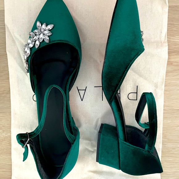 Emerald green pumps - Picture 4 of 9